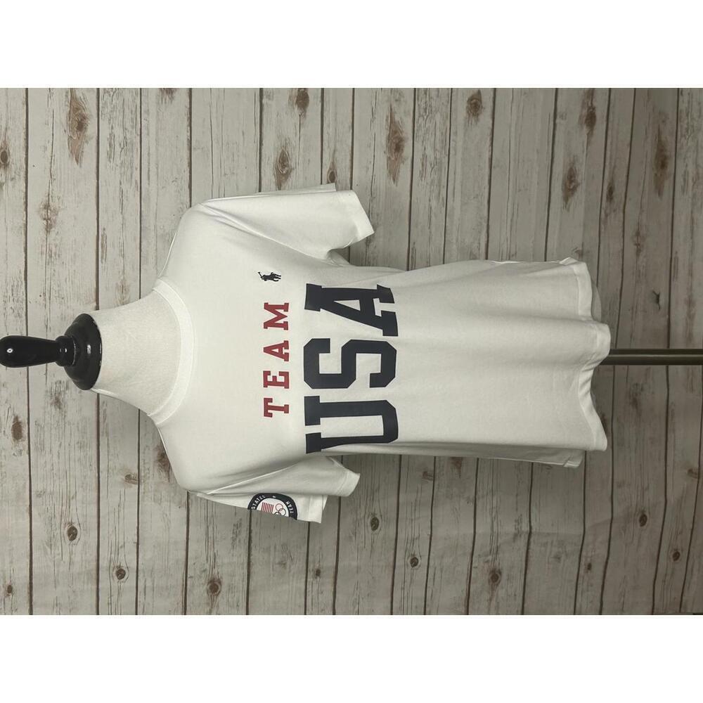 Polo Ralph Lauren Olympics Team USA white t-shirt Size Medium (10-12) - Picture 1 of 6
